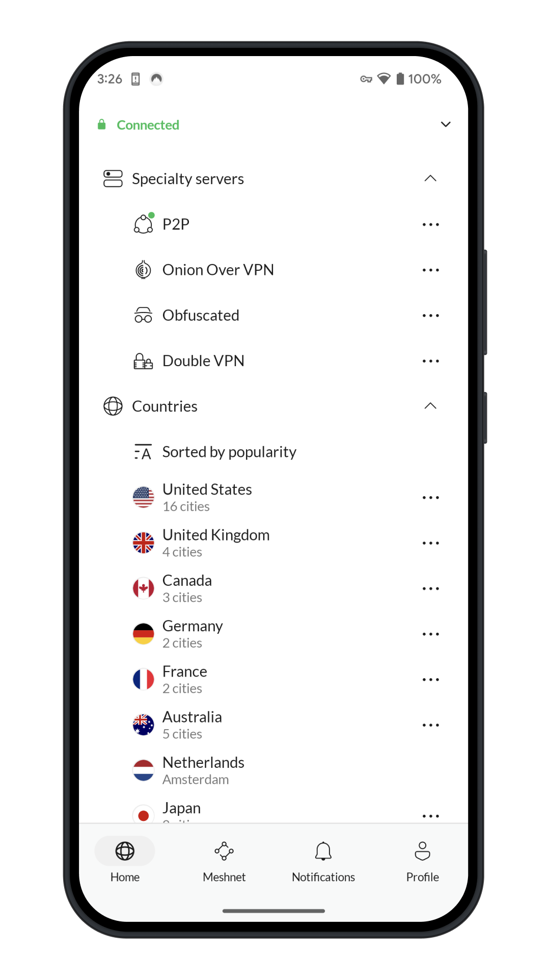 android specialty servers us